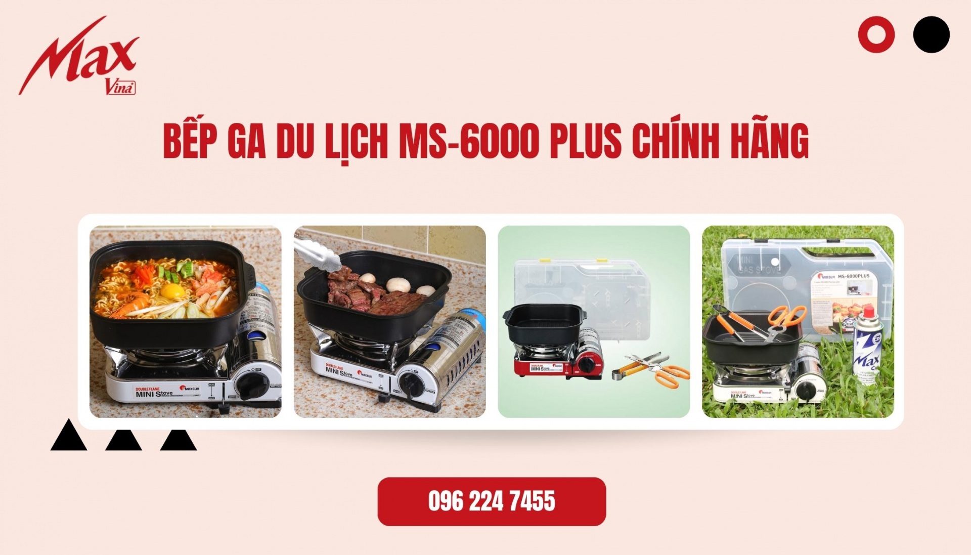 Mua bếp ga du lịch MS-6000 Plus tại Max Vina