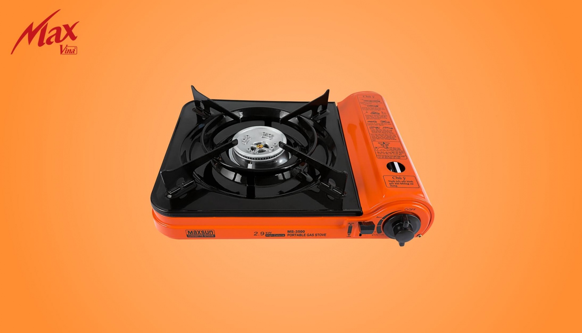 Bếp gas mini sứ giá rẻ Maxsun MS-3500