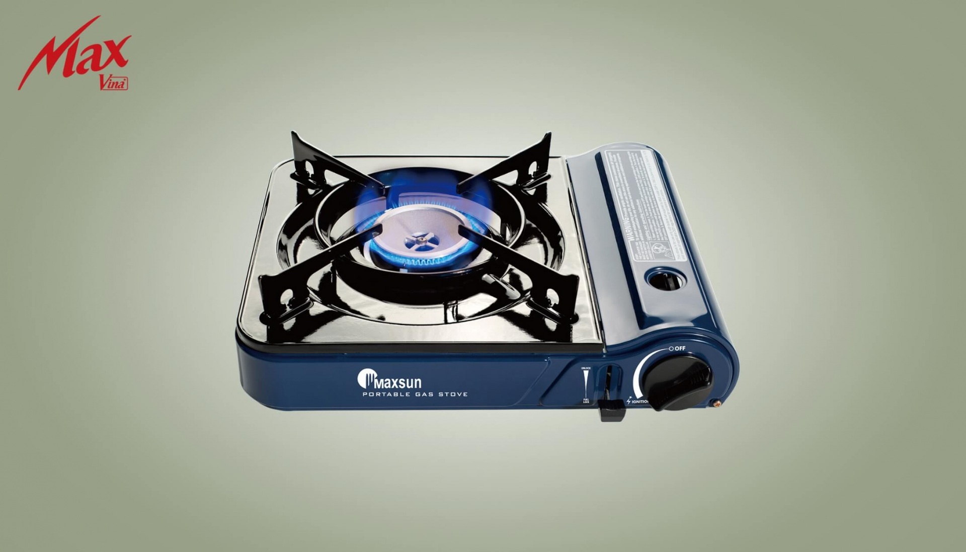 Bếp ga mini sứ Maxsun MS-3800