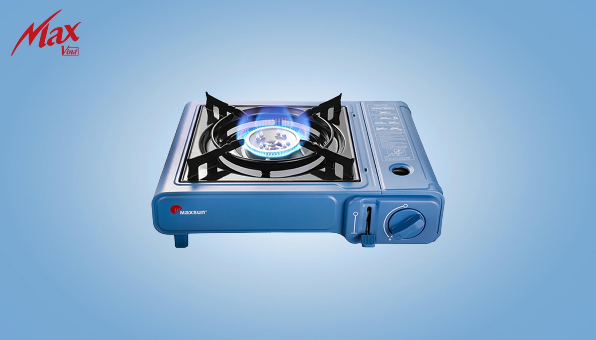 Bếp gas mini sứ giá rẻ Maxsun MS-520