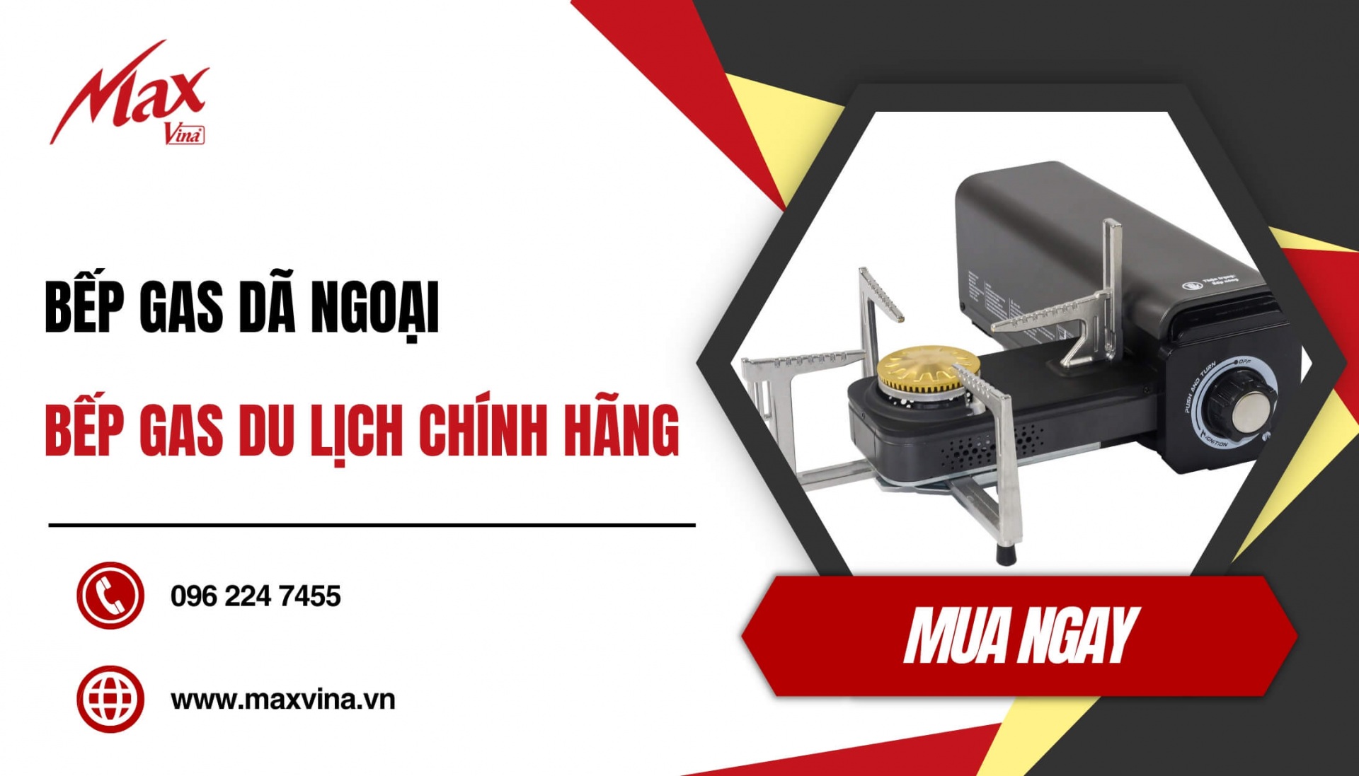 Mua bếp gas dã ngoại tại Maxvina
