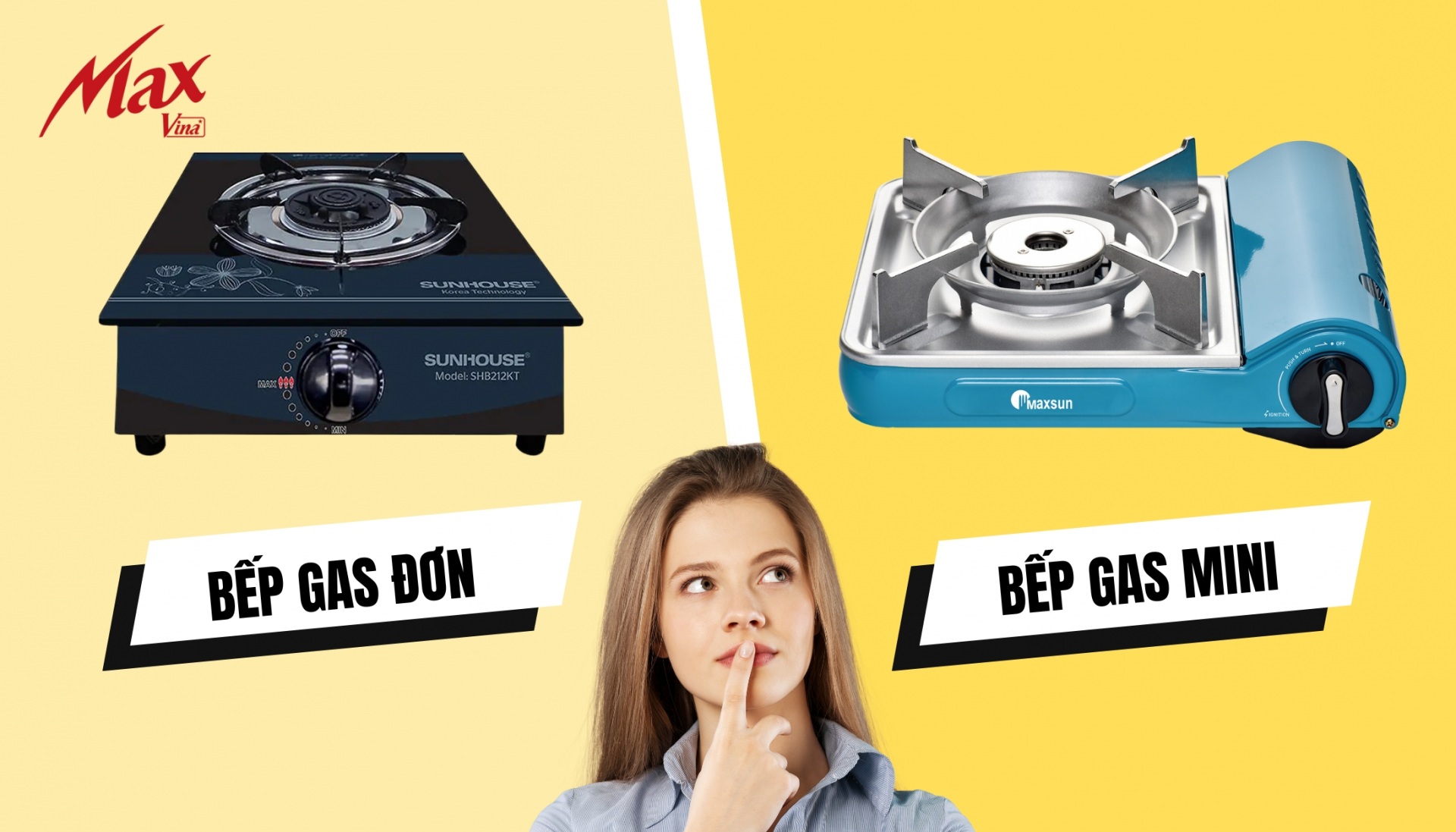 So sánh bếp gas mini và bếp gas đơn