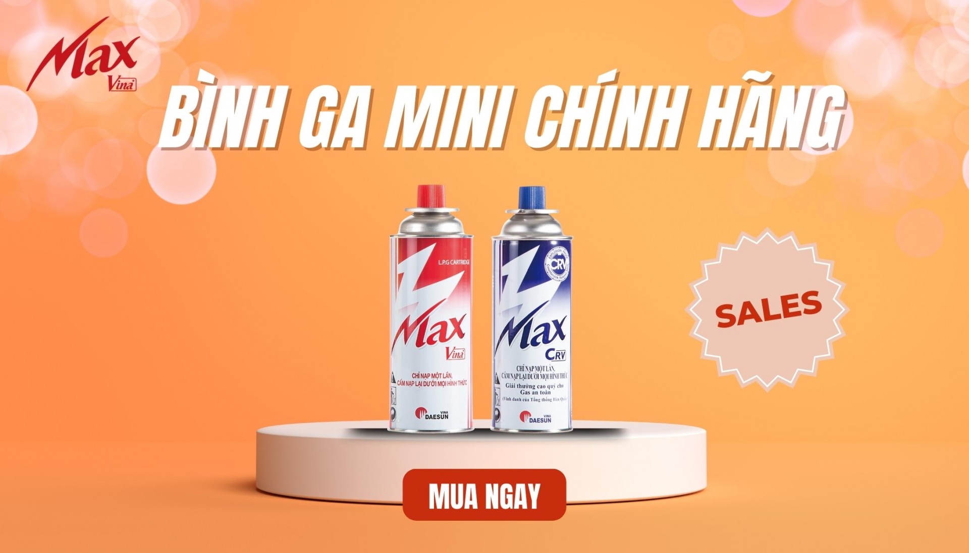 Thương hiệu bình ga mini Maxvina