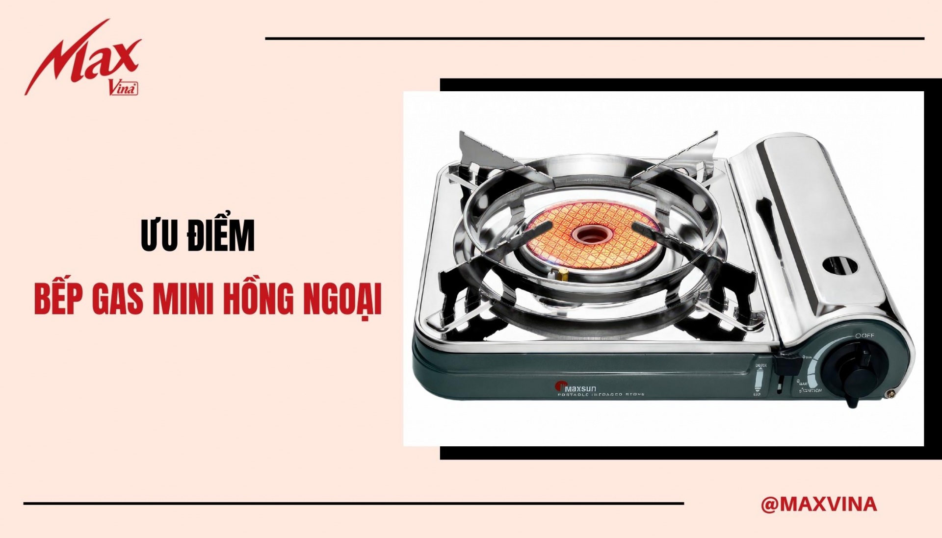 Ưu điểm của bếp gas mini hồng ngoại